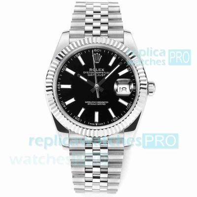 Swiss 3235 Automatic Copy Rolex Datejust II Watch Black Dial 41mm Men's Watch 